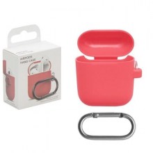 Case for airpods silicon hang case pink-min